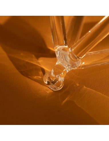 Pirámide de Canto de Cristal Hye-eun 20.32 cm Cuarzo Puro