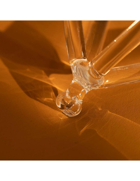 Pirámide de Canto de Cristal Hye-eun 20.32 cm Cuarzo Puro