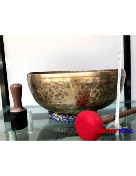 Tazón Cantante Grande 53 cm SANSKAR NEPAL Hecho a Mano