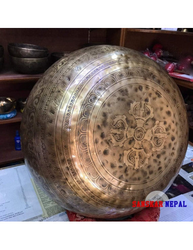 Tazón Cantante Grande 53 cm SANSKAR NEPAL Hecho a Mano