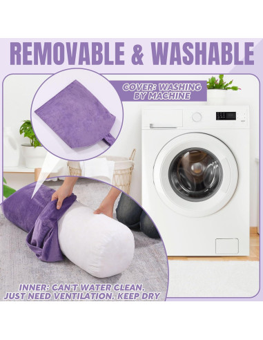 Almohada de Yoga Redonda MABOZOO Cilíndrica Lavable 69.85cm