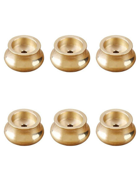 Soporte de Incienso Mini ZYAMY 6PCS Latón Dorado 2.5x1.3cm