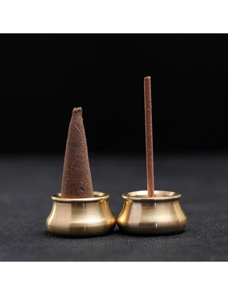 Soporte de Incienso Mini ZYAMY 6PCS Latón Dorado 2.5x1.3cm