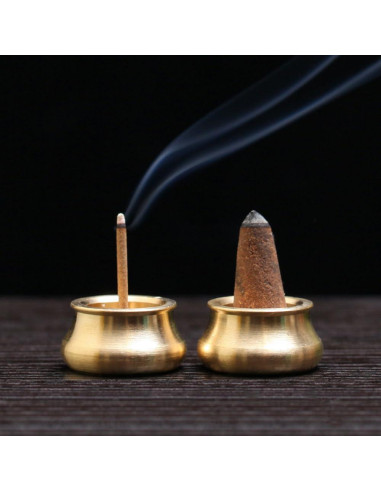 Soporte de Incienso Mini ZYAMY 6PCS Latón Dorado 2.5x1.3cm