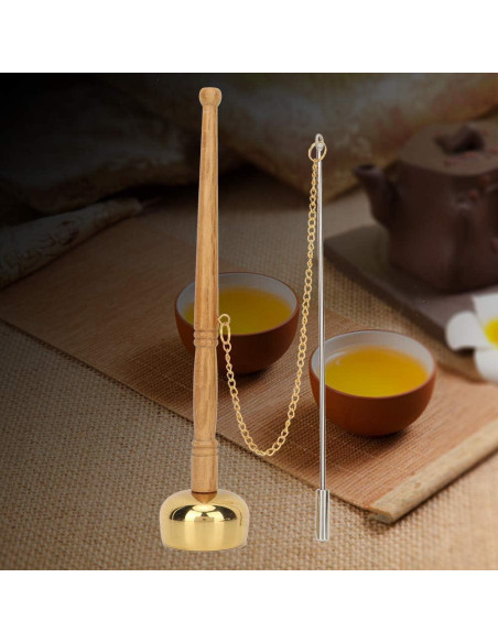 Campana de Mano Pssopp de Bronce para Meditación y Oración