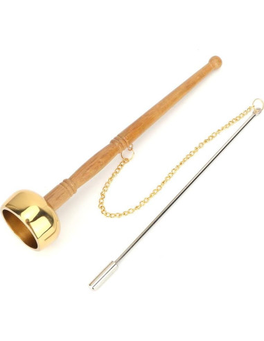 Campana de Mano Pssopp de Bronce para Meditación y Oración