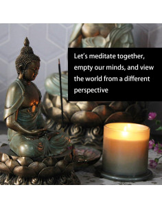 Estatua de Buda Dorado 21 cm Angel Shine para Decoración 2