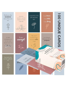 100 Tarjetas de Afirmación BRYTEFY para Meditación y Estrés