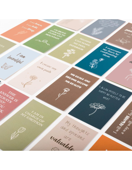100 Tarjetas de Afirmación BRYTEFY para Meditación y Estrés