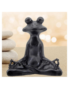 Estatua de Rana Bellaa 23101 Meditación Yoga Zen 15.24 cm