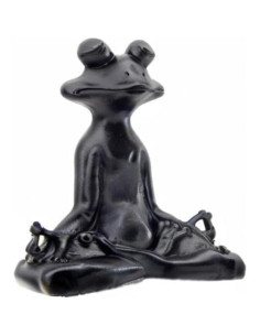 Estatua de Rana Bellaa 23101 Meditación Yoga Zen 15.24 cm 2