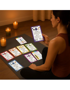 Baraja de Cartas de Sanación de Chakras Luz de Sanación Profunda - 18 Cartas 10x15cm 2