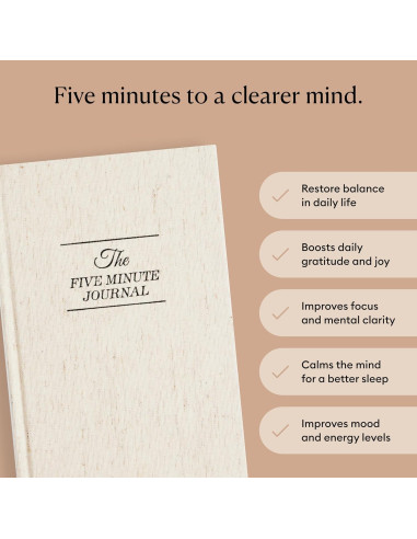 Diario de Gratitud Intelligent Change 6 Meses A5 Lino Original