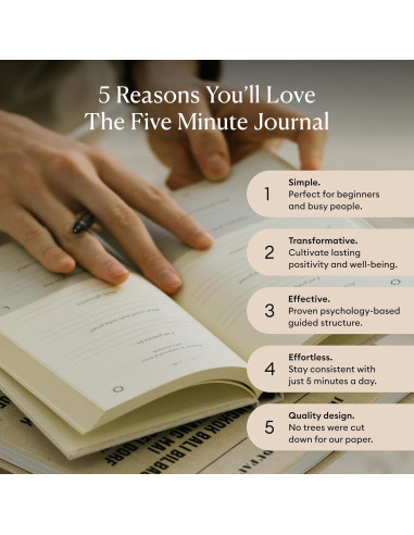 Diario de Gratitud Intelligent Change 6 Meses A5 Lino Original