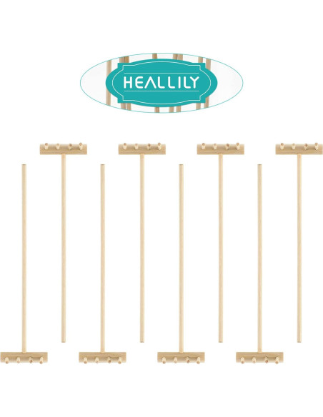 Set de Rastrillos de Jardín Zen HEALLILY - 8 Piezas de Bambú