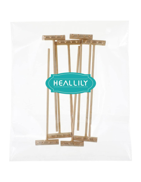 Set de Rastrillos de Jardín Zen HEALLILY - 8 Piezas de Bambú