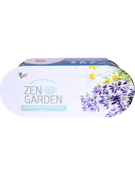 Kit de Jardín Zen Buzzy - Semillas de Manzanilla y Lavanda
