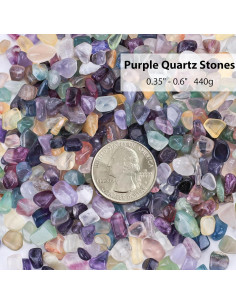 Cristales de Cuarzo JOHOUSE Chips Pulidos 0.45 kg Decorativos 2