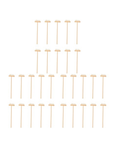 Rastrillo de Jardín Zen YARNOW 30 Pcs Mini Herramientas de Bambú