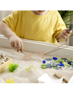 Rastrillo de Jardín Zen YARNOW 30 Pcs Mini Herramientas de Bambú 2