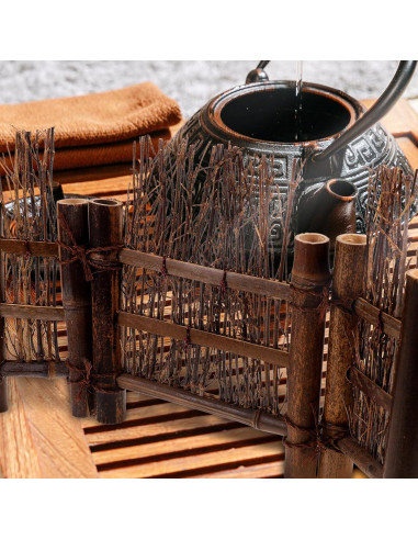 Cerca de Bambú Miniatura COHEALI 38x22.5cm Decoración Zen