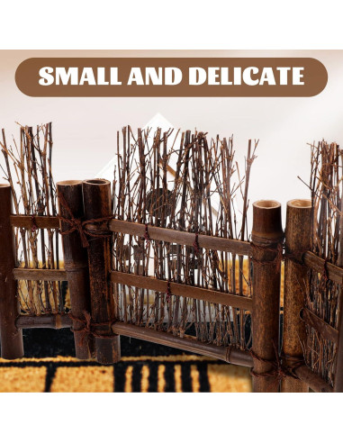 Cerca de Bambú Miniatura COHEALI 38x22.5cm Decoración Zen