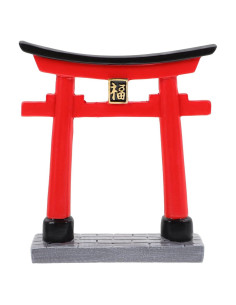 Adorno Mini Torii Japonés INOOMP 7x7cm Resina Decoración Acuario