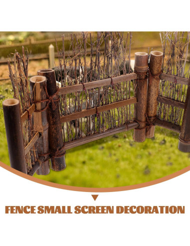 Cerca de Bambú Miniatura COHEALI 38x22.5cm Decoración Zen