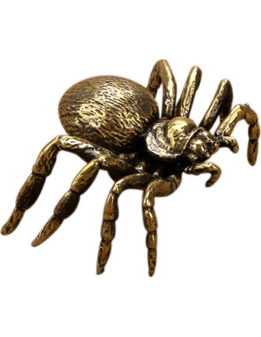 Figura de Araña de Latón NUOBESTY Estilo Japonés 6.1x4.2x3 cm