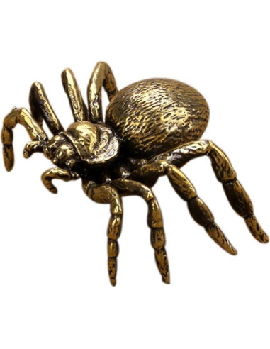 Figura de Araña de Latón NUOBESTY Estilo Japonés 6.1x4.2x3 cm