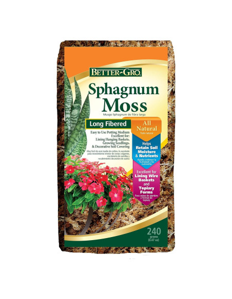 Musgo Sphagnum Mejor-Gro 250ml Natural para Cultivo de Plantas