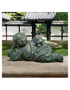 Estatua de Jardín Buda Bebé Serene en Reposo Design Toscano 61 cm