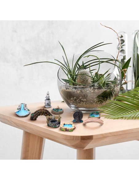 12 Accesorios de Jardín Miniatura Jetec - Estilo Clásico