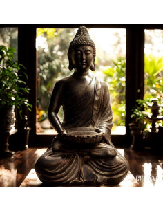 Estatua de Buda TIAAN 43 cm Soporte para Velas Decoración Zen 2