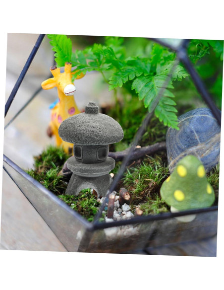 2 Figuras de Pagoda Miniatura NAMOARLY para Jardín Zen