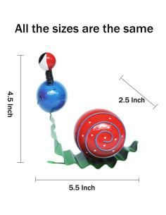 Set de 4 Ornamentos de Caracol de Metal Cruis Cuka - Jardín 2