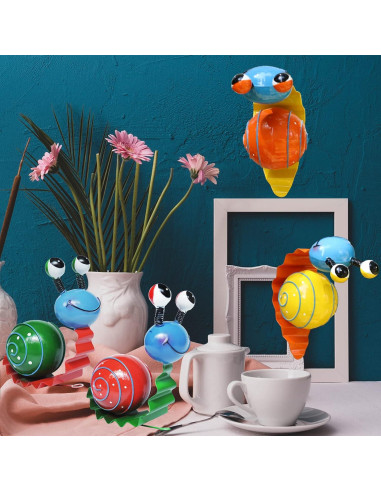 Set de 4 Ornamentos de Caracol de Metal Cruis Cuka - Jardín