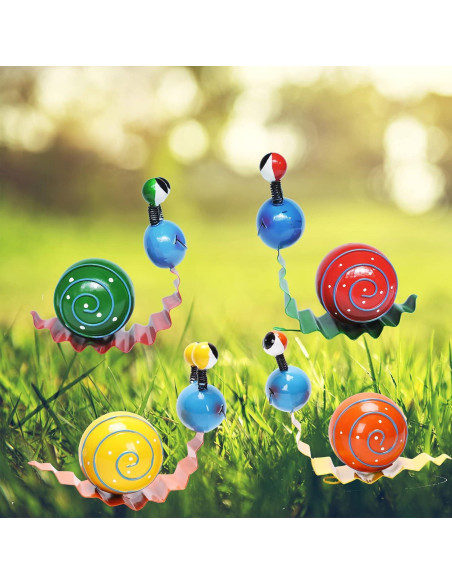 Set de 4 Ornamentos de Caracol de Metal Cruis Cuka - Jardín