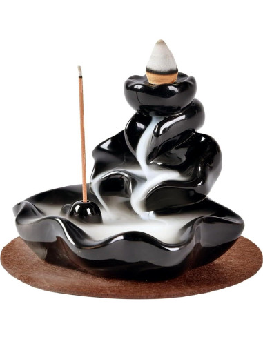 Quemador de Incienso de Cascada HYPOSFEE Cerámica 10 Conos