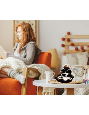 Quemador de Incienso de Cascada HYPOSFEE Cerámica 10 Conos