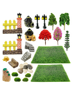 Kit de Jardín de Hadas 30 PCS Wodima Mini Accesorios Decorativos