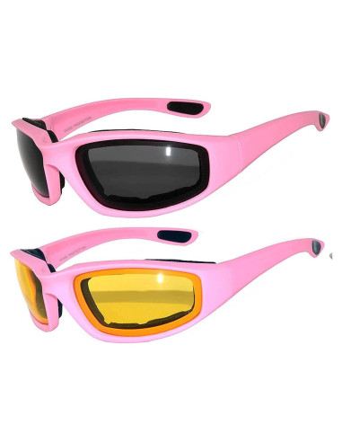 Paquete de 2 Gafas de Motocicleta OWL con Protección UV400