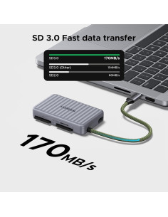 Lector de Tarjetas SD USB C UGREEN con Estuche para 4 Tarjetas 2