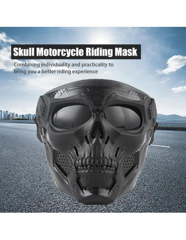 Gafas de Motocicleta Wokyo Anti Niebla con Máscara Facial