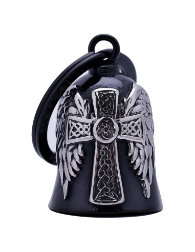 Campana de Motocicleta TEWAFOS Cruz Celta Acero Inoxidable