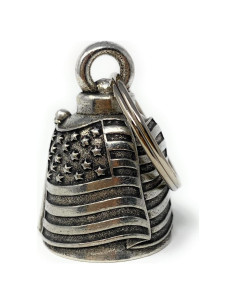 Campana de la Bandera de EE. UU. Bravo Bells - Accesorio de Motocicleta