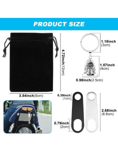 Campana de Motocicleta Trasylph Ángel Cruz - Amuleto de Suerte 2