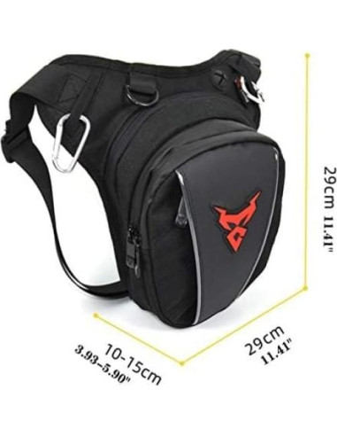 Bolsa de Pierna Oxford Hebetag Ajustable para Motocicleta