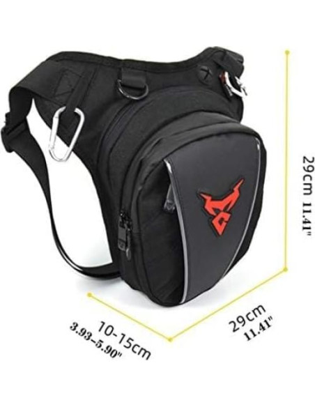 Bolsa de Pierna Oxford Hebetag Ajustable para Motocicleta