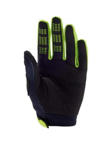 Guantes de Motocross Fox Racing 180 Flora Niñas Negro Amarillo